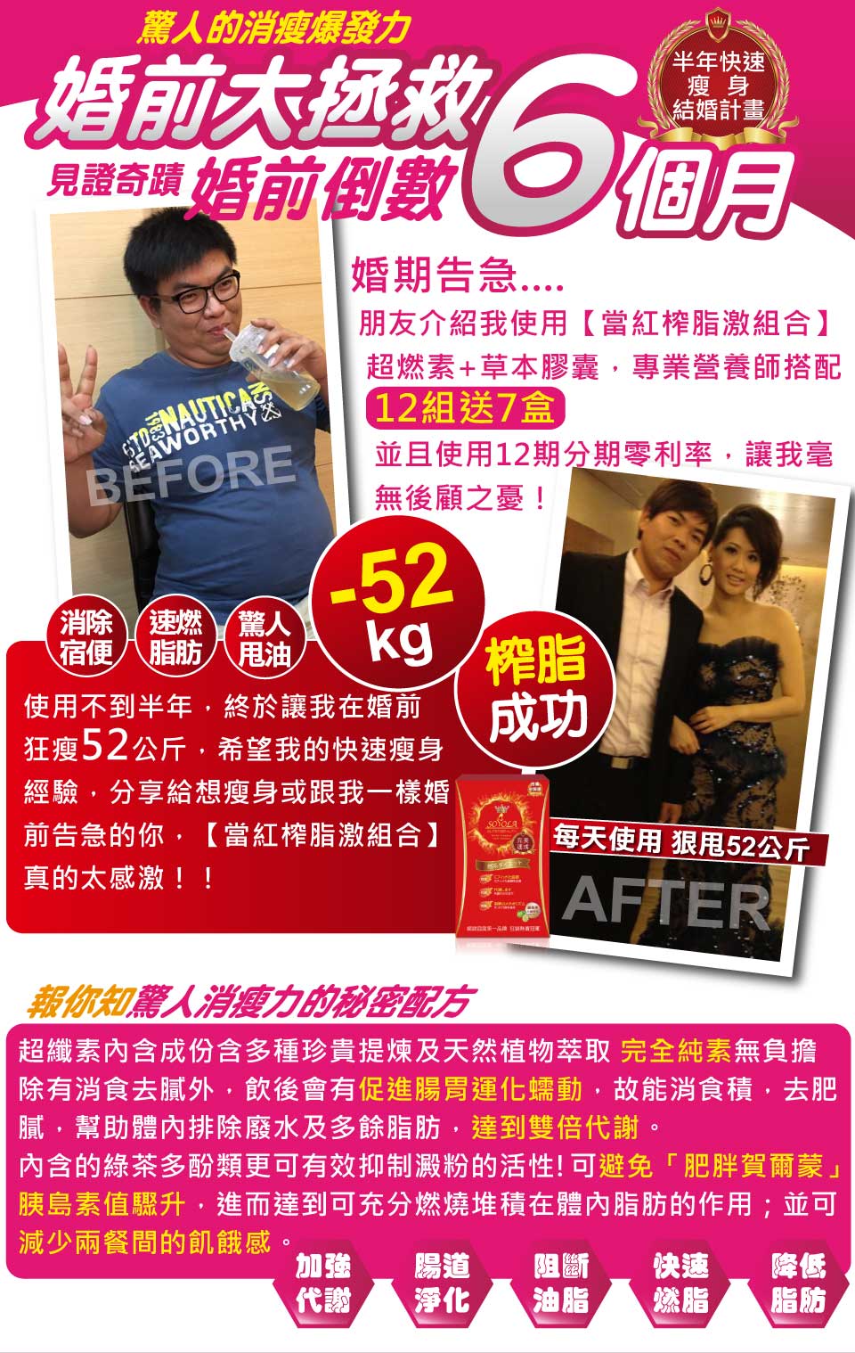 我愛簡單購 IEasyShopping 【SOSOLA】超燃素+草本超纖膠囊(8組)